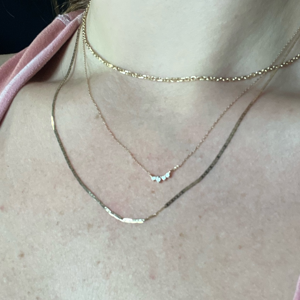 10k Solid Yellow Gold Anchor Necklace